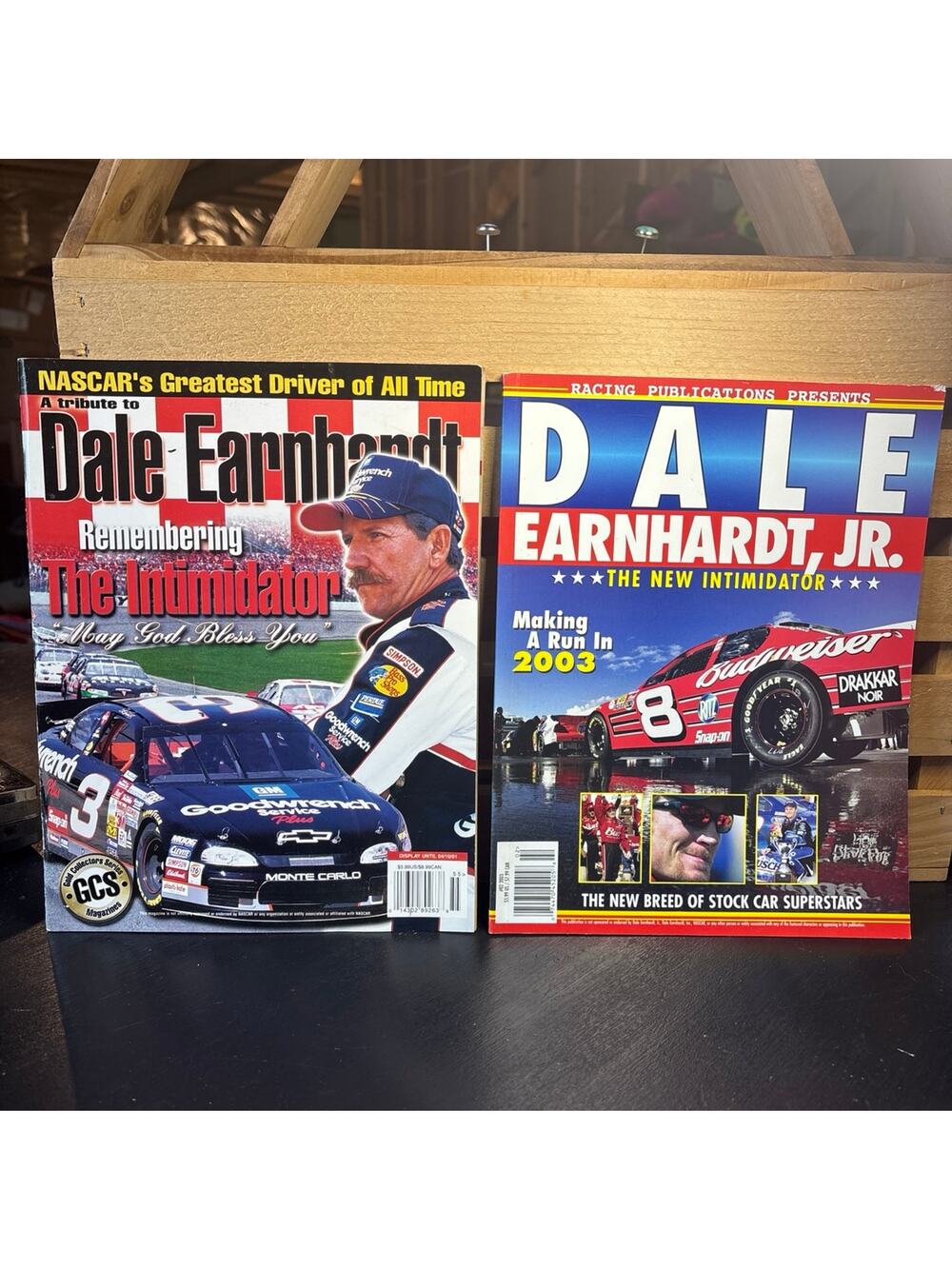 Magazines set of 2 - 2003 and 2001 - Dale Earnhardt and Dale Earnhardt Jr NASCAR